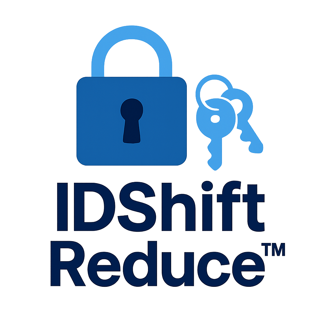 IDShift Reduce – glowing lock with two keys representing privilege reduction